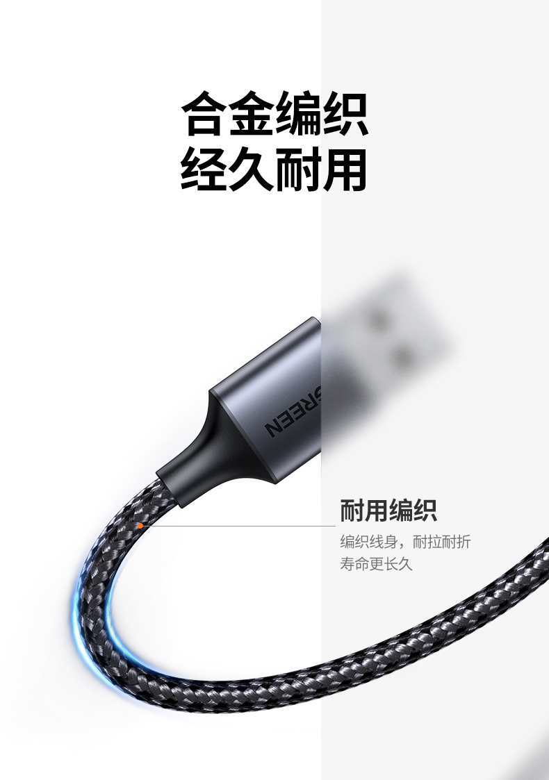 绿联80887-USB3.0（SD+TF）读卡器（双卡双读）