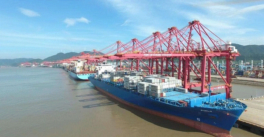 Container volume at eight major Chinese ports soars 20.5% in late January 