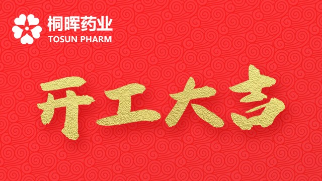 开工大吉——桐晖药业祝您牛年开新局，业绩长虹，牛气冲天