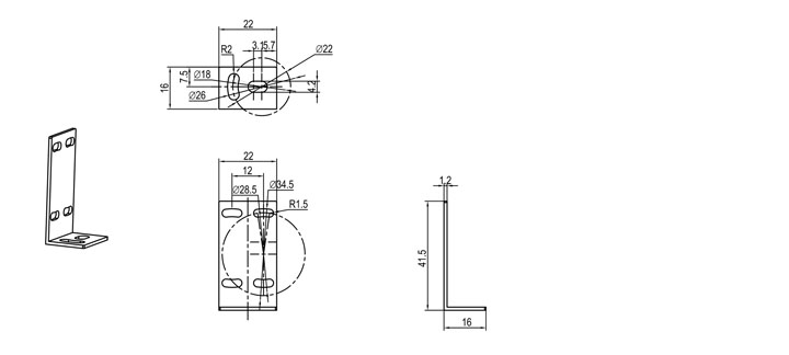 PM18-Mounting bracket