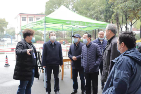 洪山区领导干部莅临我院开展联系“七个一”重点工作 洪山区领导干部莅临我院开展联系“七个一”重点工作