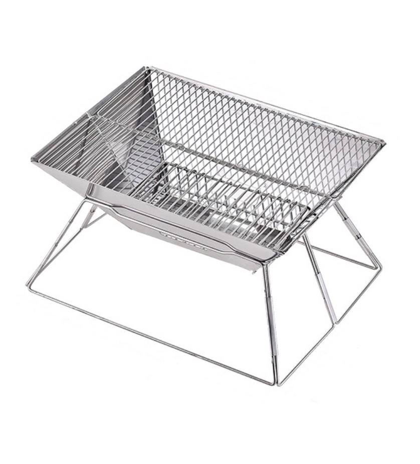 Portable Told Stainless Steel Charcoal Barbecue Foldable Outdoor BBQ Grill Folding Charcoal Grills For Sale