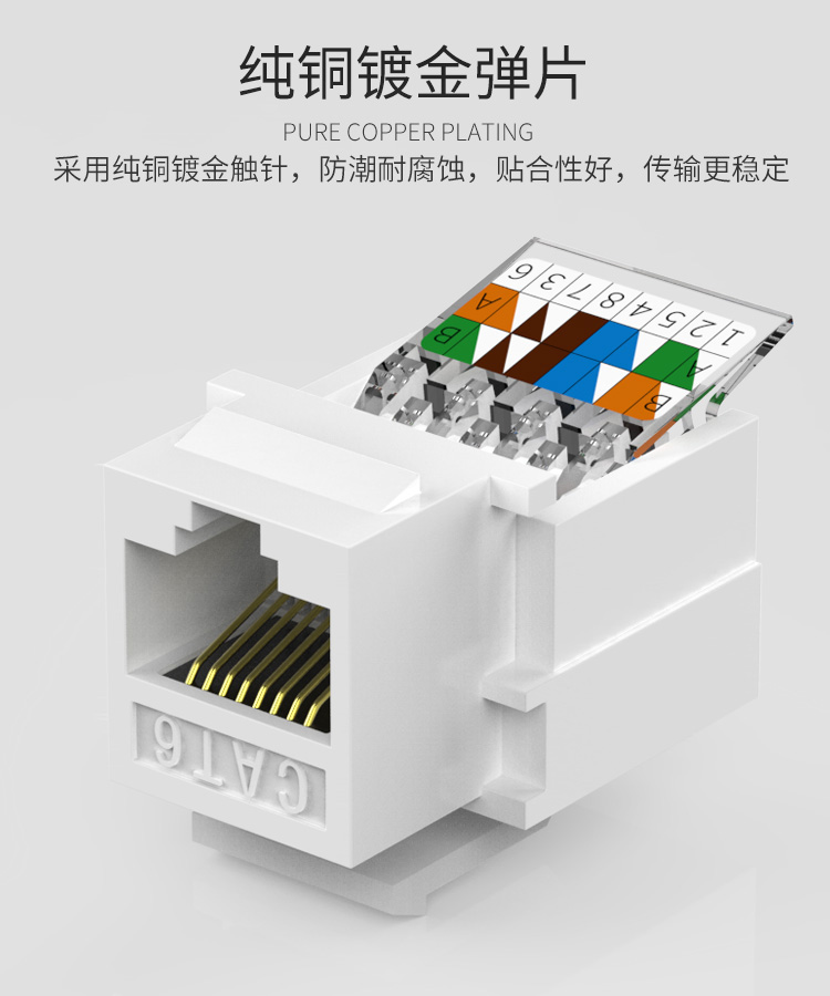 【超五类免打模块】大黄蜂网络模块 百兆国标保测