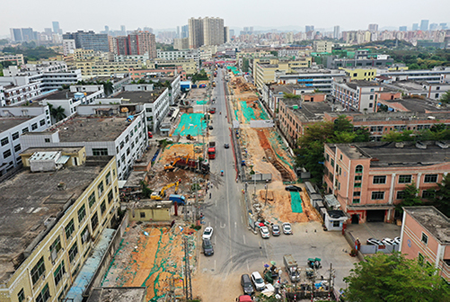 上下齊心，多措并舉！光明國(guó)際汽車(chē)城碧石路沿街商鋪拆除工作全部完成！