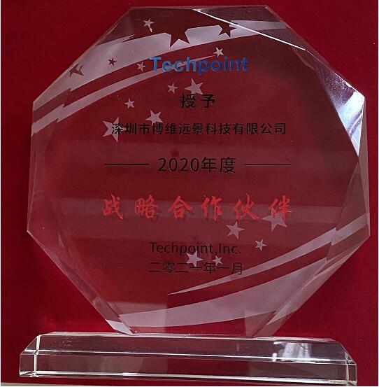Techpoint授予博维远景2020年度战略合作伙伴称号