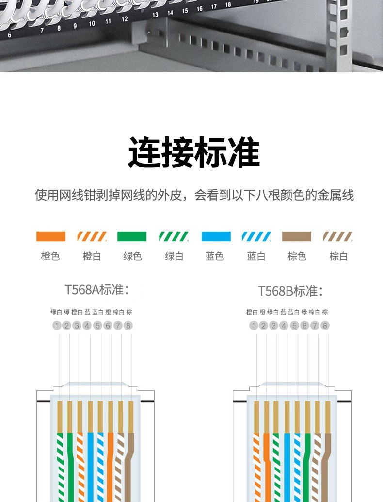 绿联50643七类水晶头RJ45万兆网络水晶头电脑网线连接器 10个装