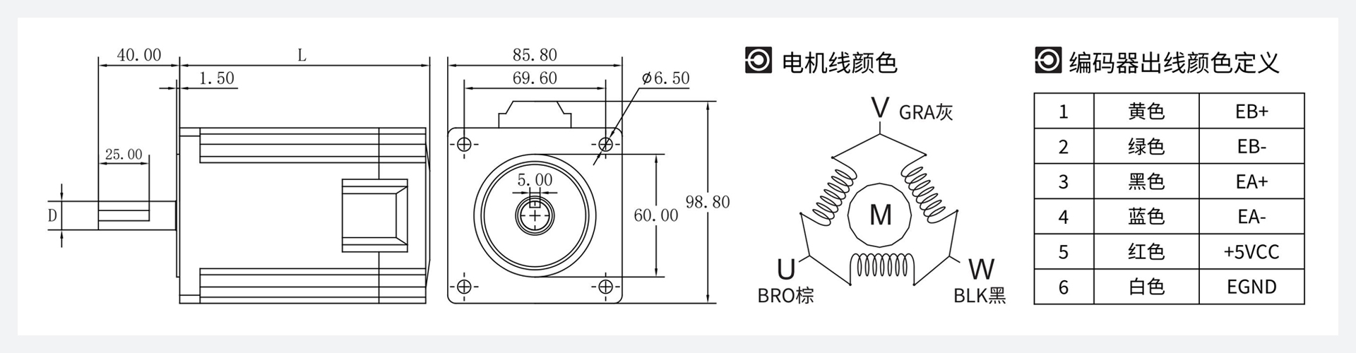 三相86系列（1.2°）闭环步进电机