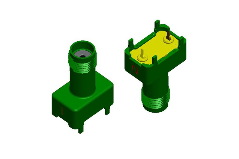 SMA RF CONN. (with switch) DIP Type-7.047A0