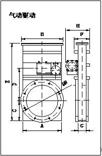 氣動(dòng)高真空插板閥結(jié)構(gòu)