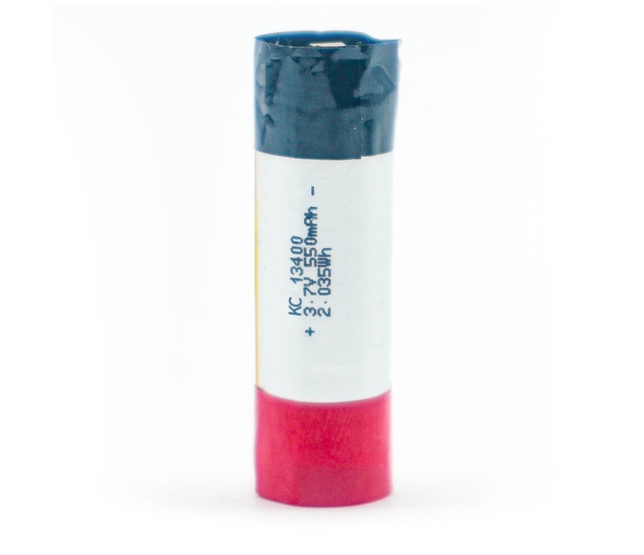 Ternary lithium polymer 13400 3.7V 550mAh stylus electronic cigarette battery