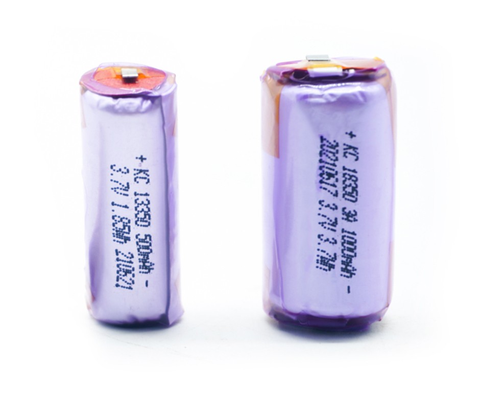 Vape battery 13350P cylindrical polymer lithium ion battery 500mAh