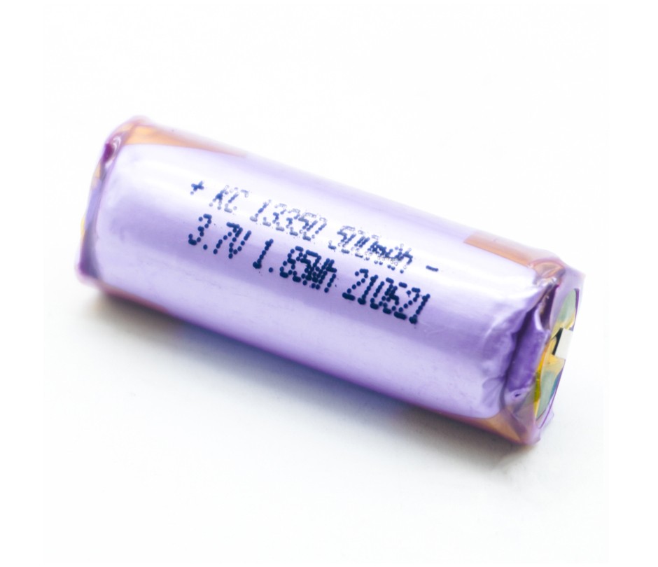 Vape battery 13350P cylindrical polymer lithium ion battery 500mAh