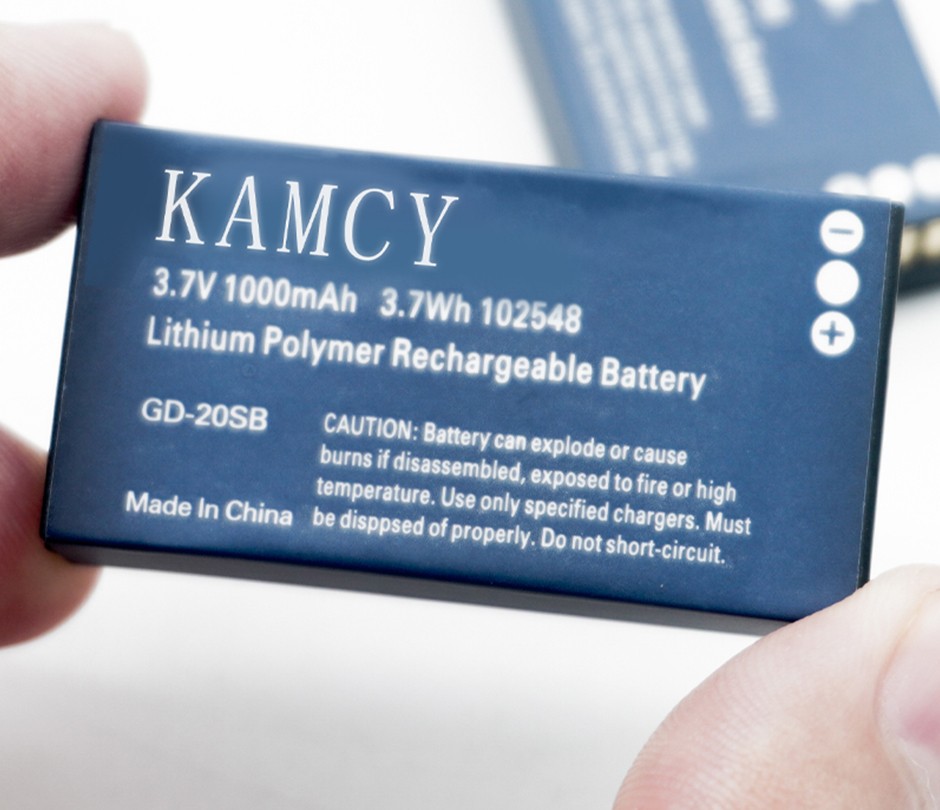 Electronic product rechargeable battery 102548 polymer lithium battery 3.7V 1000MAH battery OEM customization