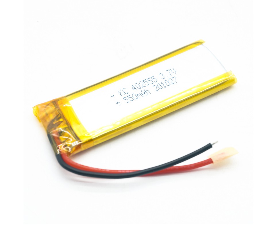 Soft pack long strip lithium battery 402555 3.7V 550mah LED lamp battery