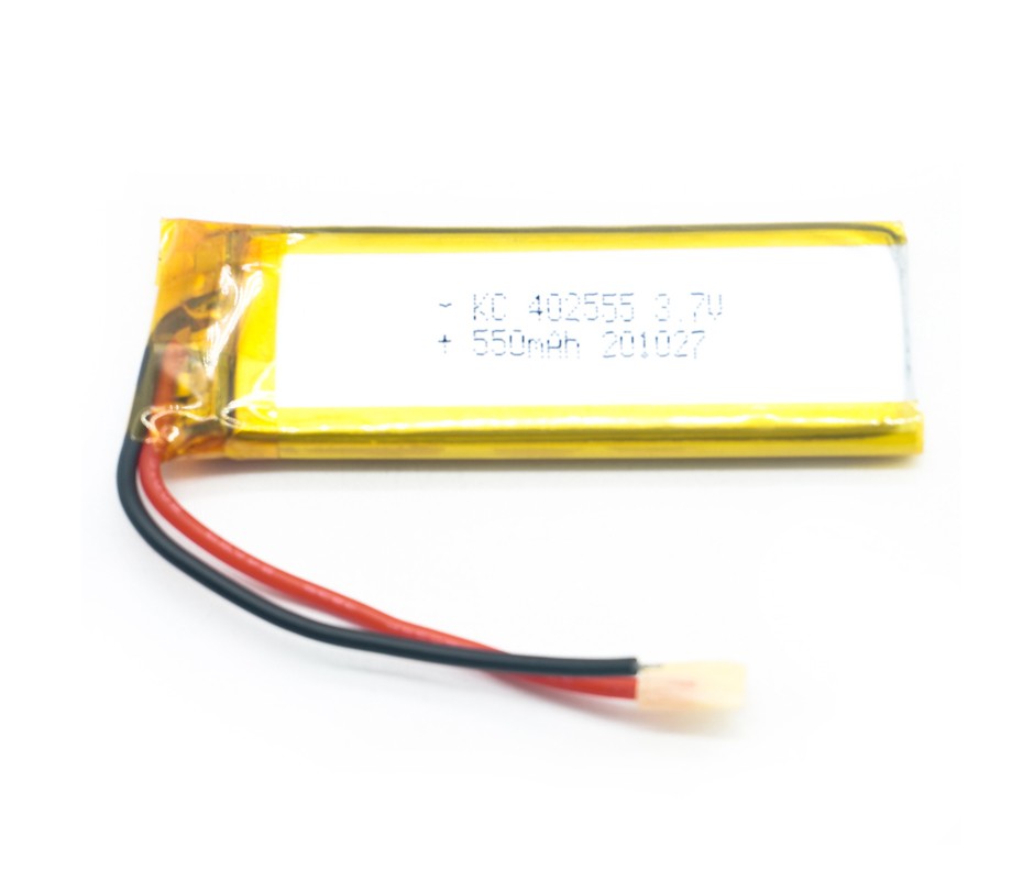 Soft pack long strip lithium battery 402555 3.7V 550mah LED lamp battery