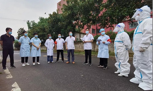 长丰县中医院举行发热病人应急处置演练