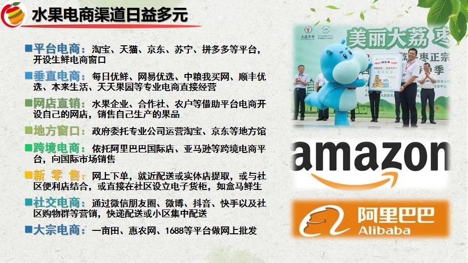 魏延安：全国1354个水果区域公用品牌，2021上半年电商销售783.36亿！（附PPT）