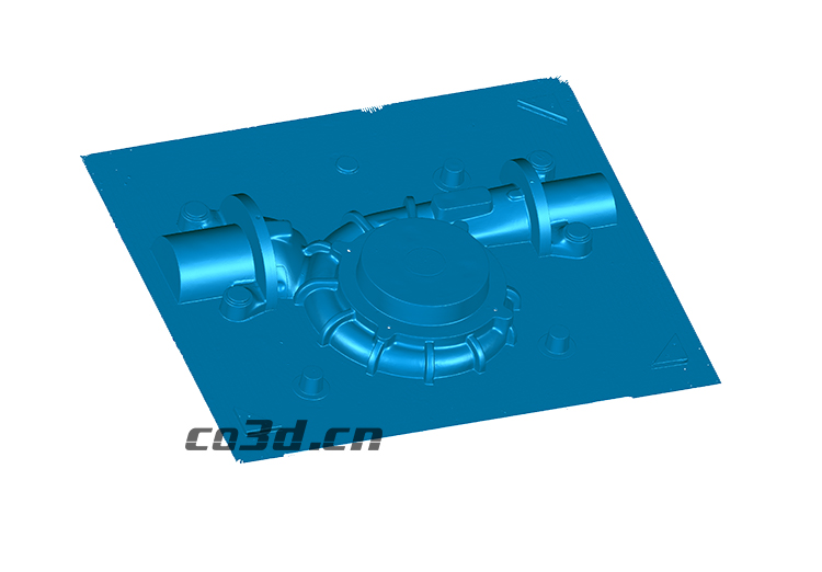 Three-dimensional inspection of the inner mold of the hydraulic pump