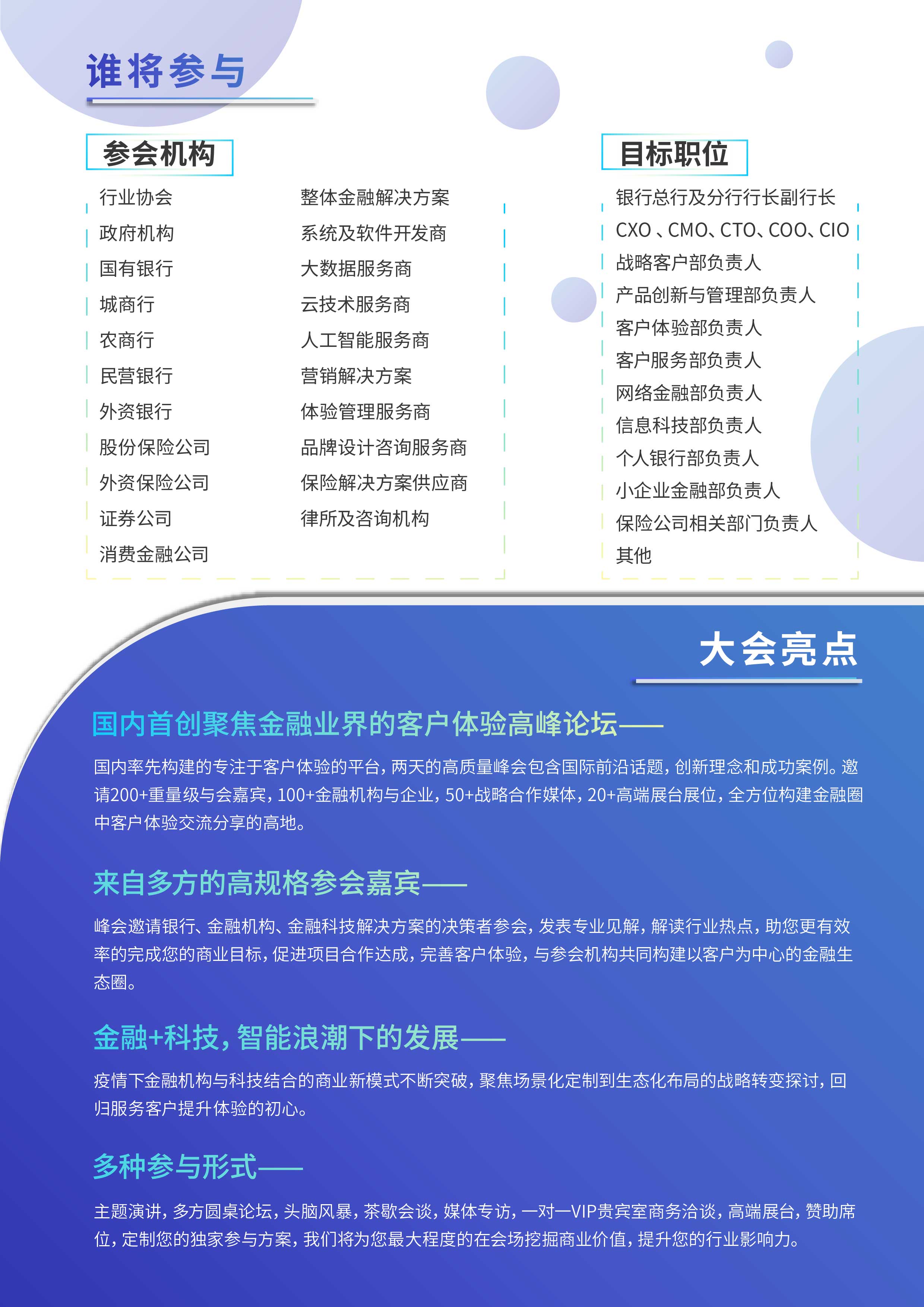 第二届金融服务创新与客户体验峰会2021