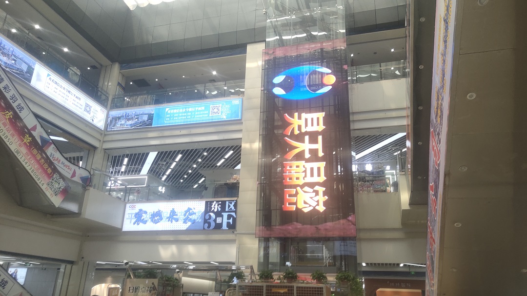 嘉興中國服裝城觀光電梯透明屏