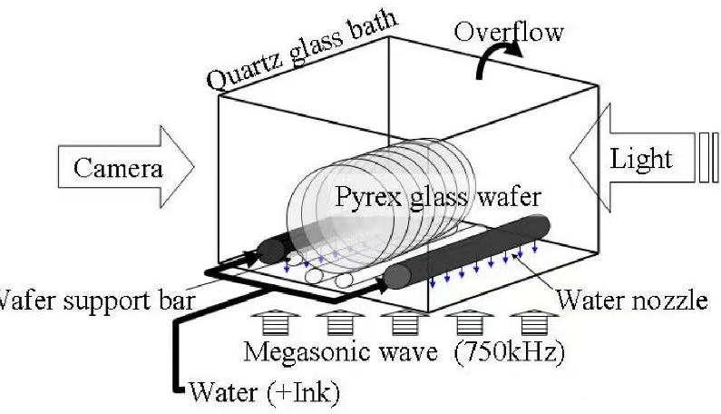 硅片湿法清洗槽中兆声波下的水和气泡运动