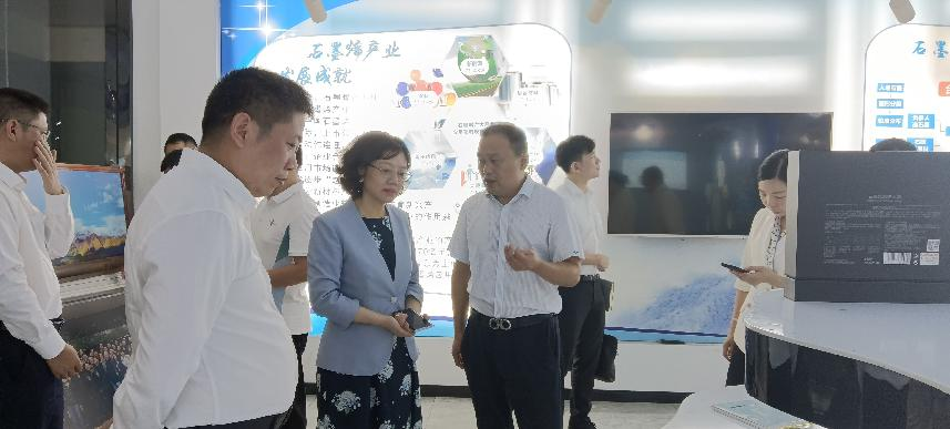 湖南财信金控党委书记、董事长程蓓一行调研纬来体育篮球直播烯碳 石墨烯新材料项目 湖南财信金控党委书记、董事长程蓓一行调研纬来体育篮球直播烯碳 石墨烯新材料项目
