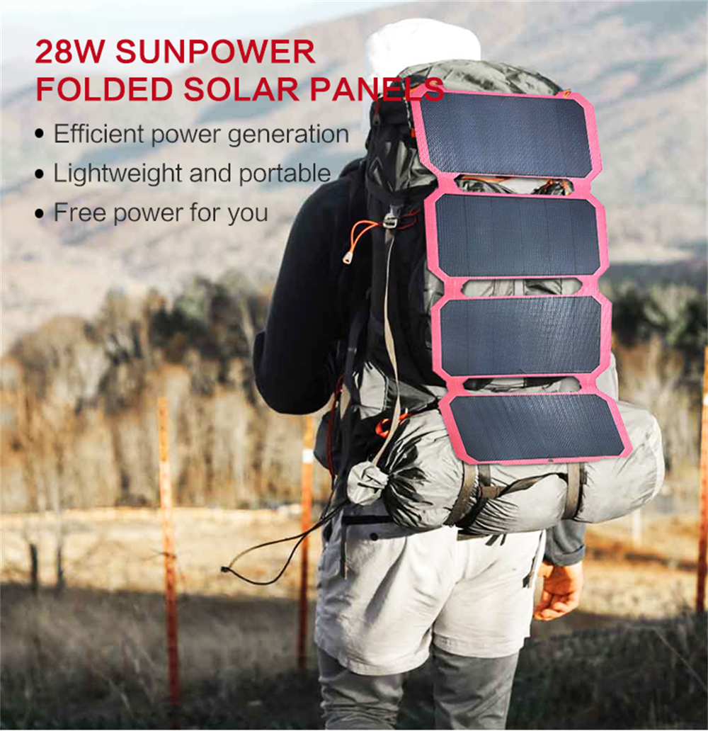 28W Sunpower Folding Solar Panel