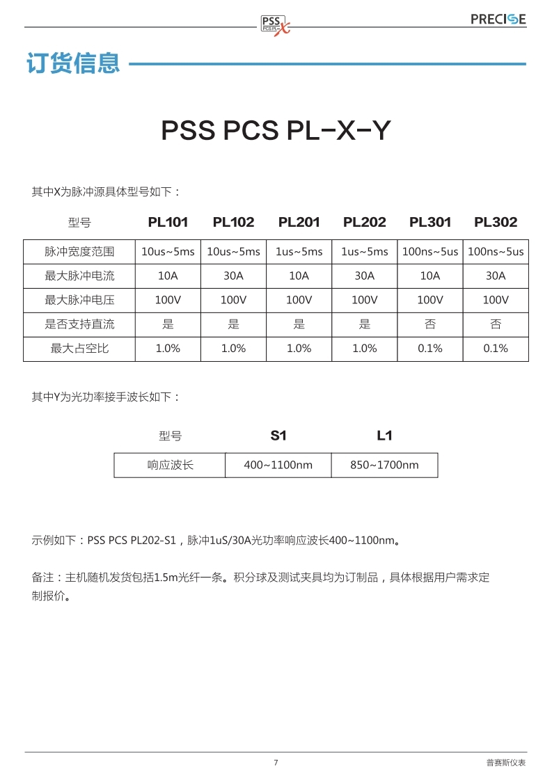 窄脉冲LIV测试系统