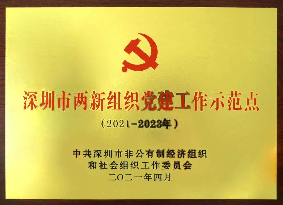 卓建党委喜获“深圳市两新组织党建工作示范点”荣誉称号