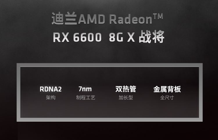 RX 6600  8G X战将