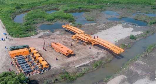 公司参加吉林省公路桥梁水毁抢通应急演练