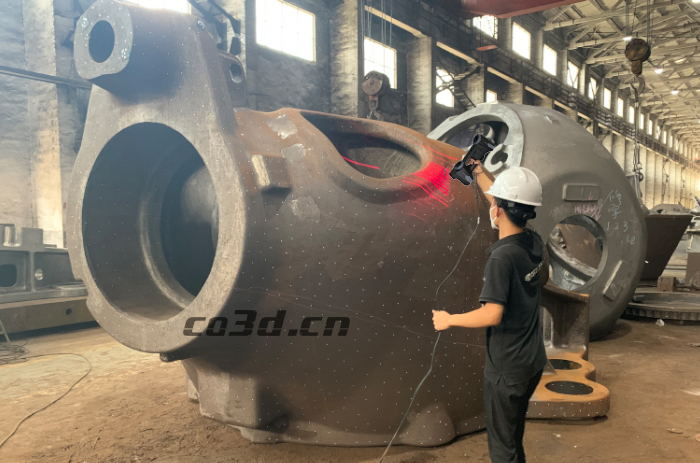 Three-dimensional inspection of wind turbine castings