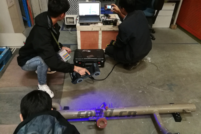 Air conditioning pipeline three-dimensional inspection