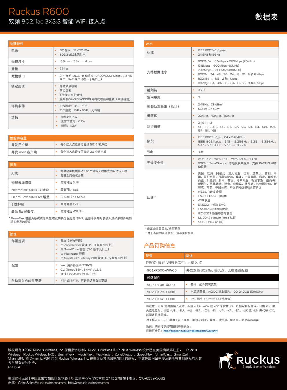 Ruckus优科R600