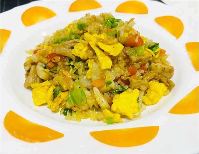 给鸡腿都不换的炒饭 | 生酮五彩蛋炒饭