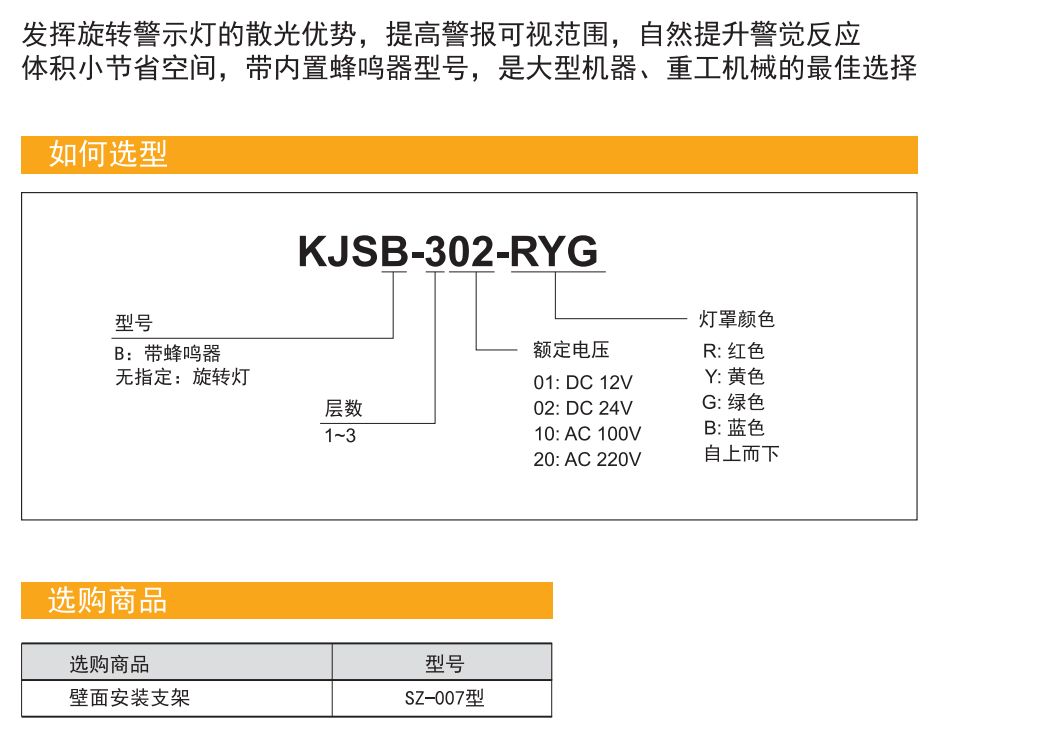 嘉铭科技——供应派特莱小型方形多层旋转警示灯KJS/KJSB