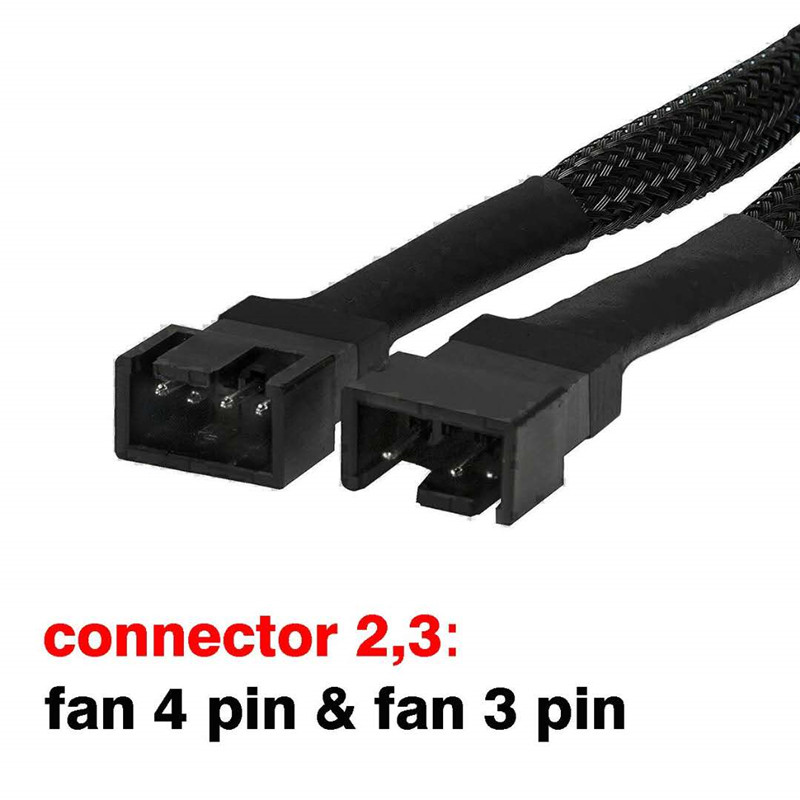 PWM Fan Splitter Adapter Cable 1-4