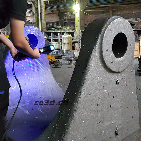 3D inspection of steel castings