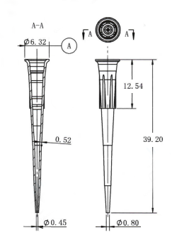 T10-RS   10ul 透明吸头