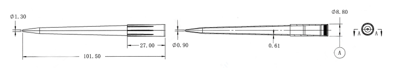 T1250-B  1250ul 吸头