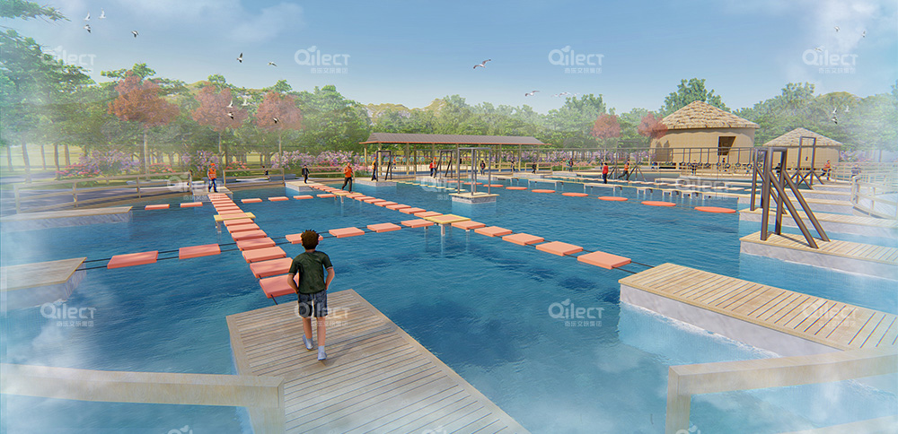 水上拓展樂園——讓夏季娛樂增多 帶動景區人氣