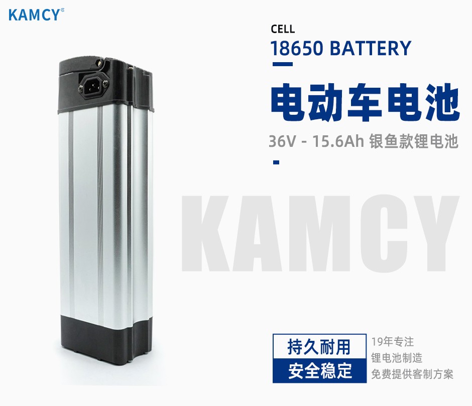 银鱼款电动自行车电池Li-18650-10S6P 36V 15.6Ah-PCM