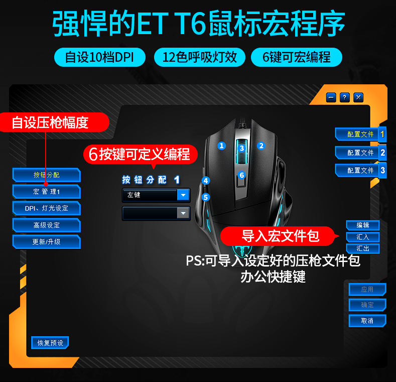 ET-T6  电竞游戏专业鼠标