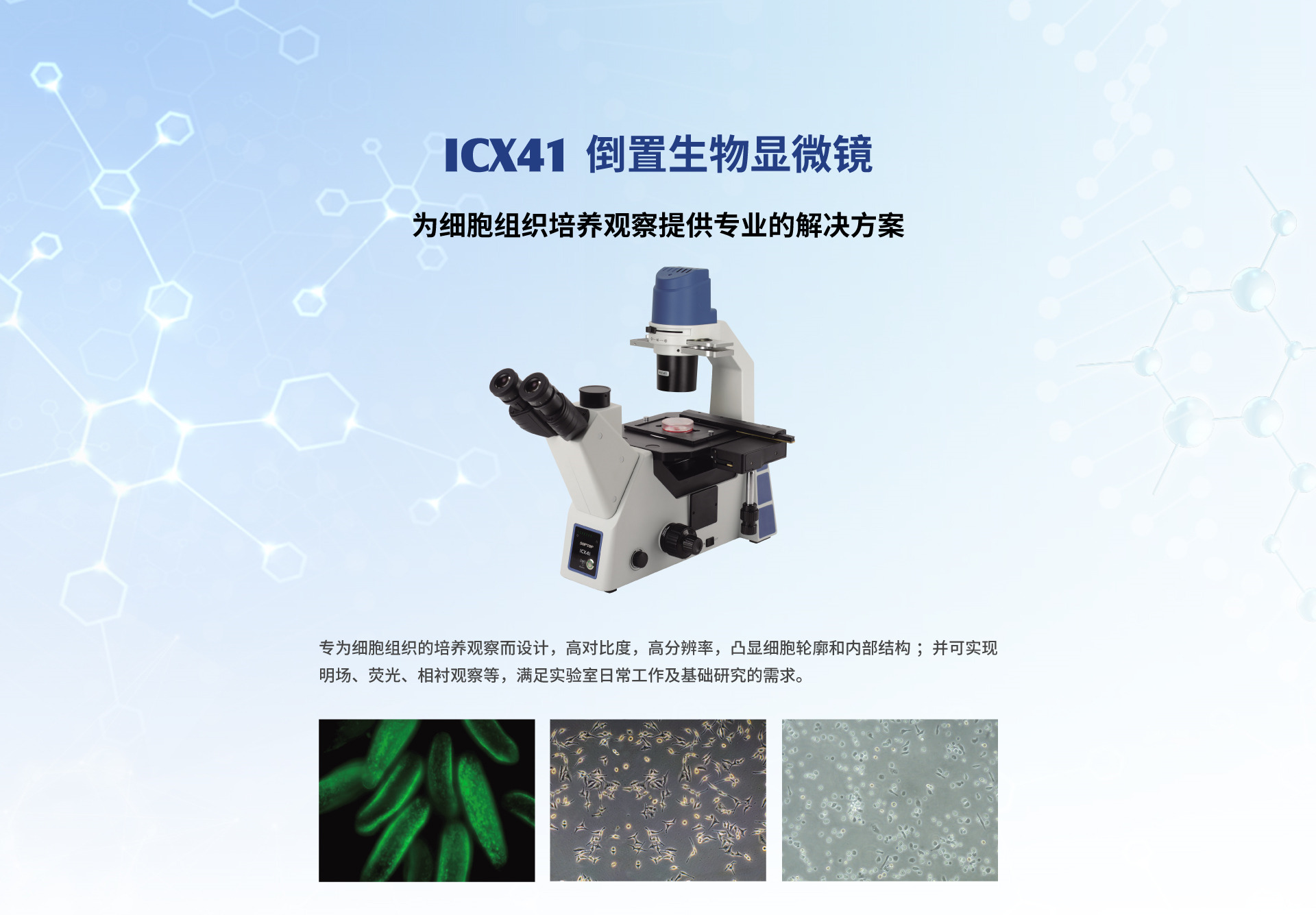 ICX41系列倒置生物显微镜