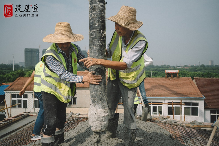 岳阳农村别墅施工细节见品质，混凝土浇筑规范很重要