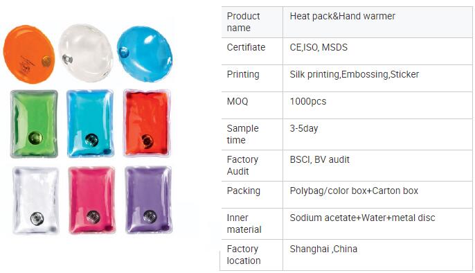 Click magic heat pack  hot pack for pain pocket hand warmer