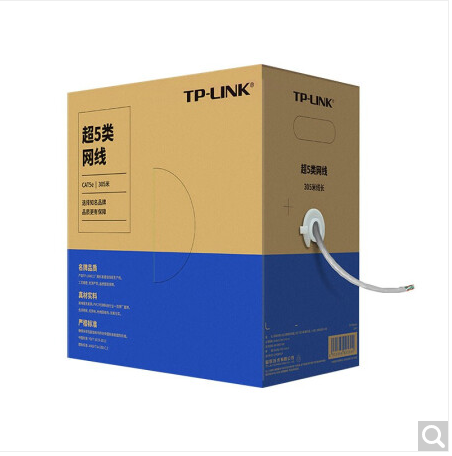 TP-LINK TL-EC5e-305A 超五类非屏蔽网线(无氧铜 线径0.5 305米)