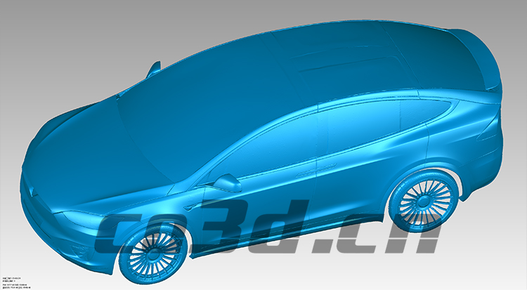 3D inspection of automobile