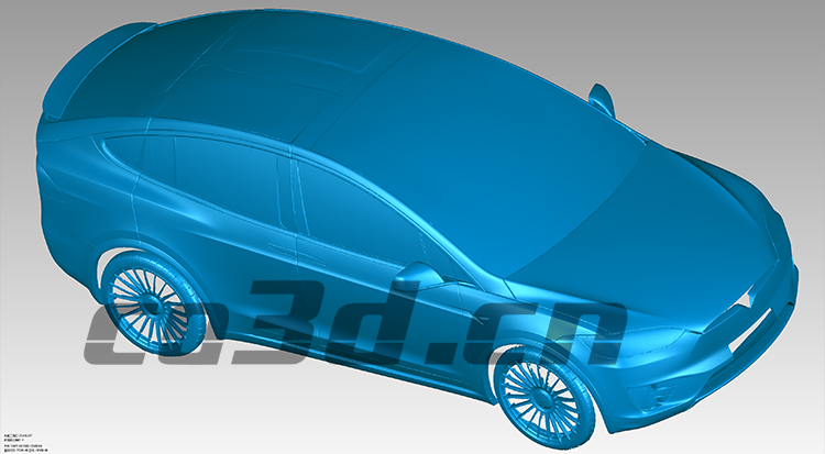 3D inspection of automobile