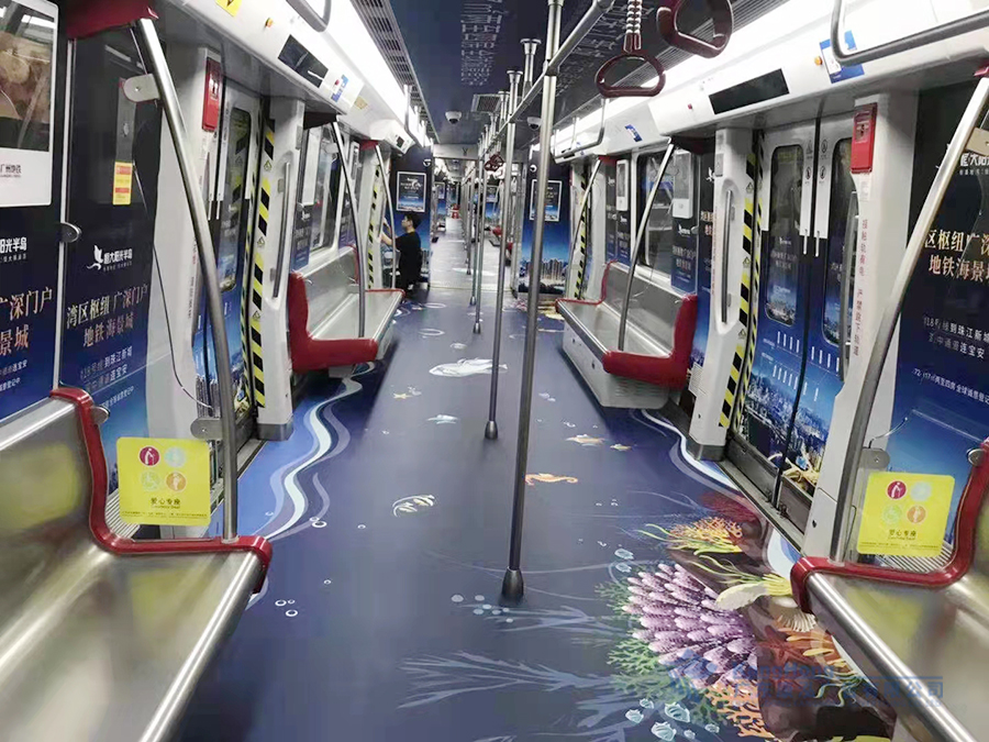 广州地铁海景城包车广告画面制作安装项目